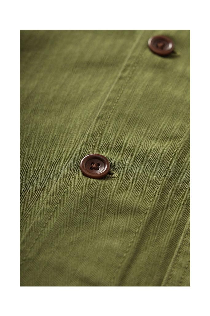 SERVICE WORKS HERRINGBONE FOH JACKET Pesto