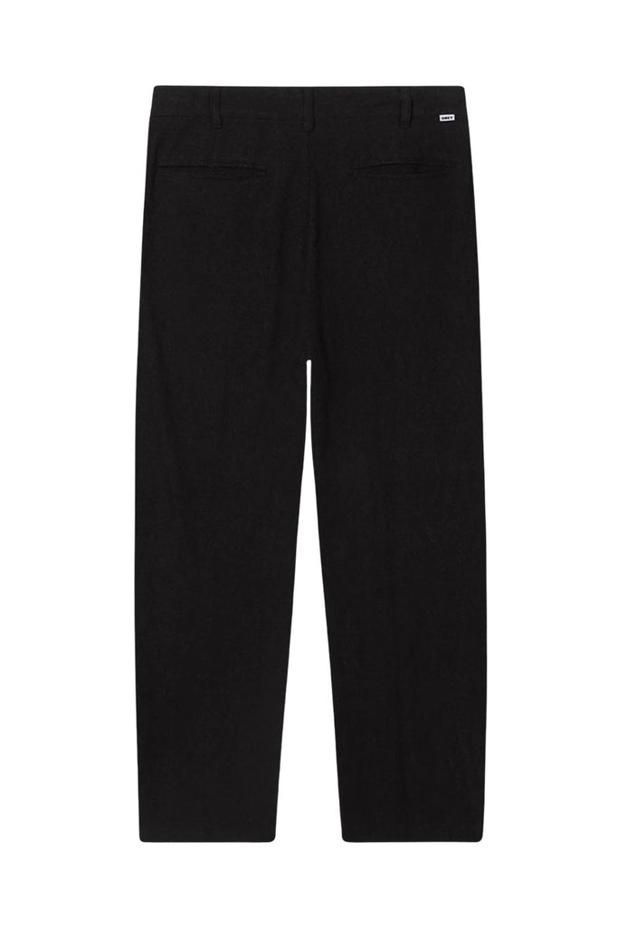 OBEY FUBAR LINEN PLEATED PANT Digital Black