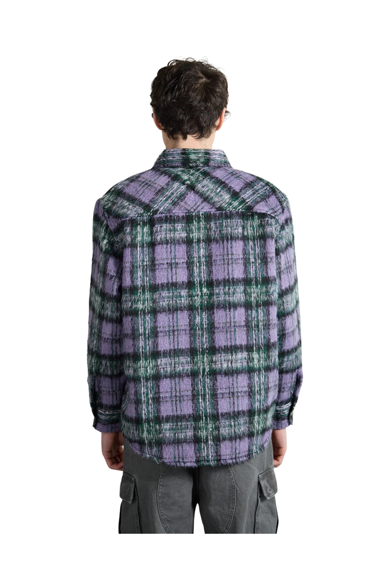 BISOUS SKATEBOARDS GARAGE FLANNEL SHIRT Purple