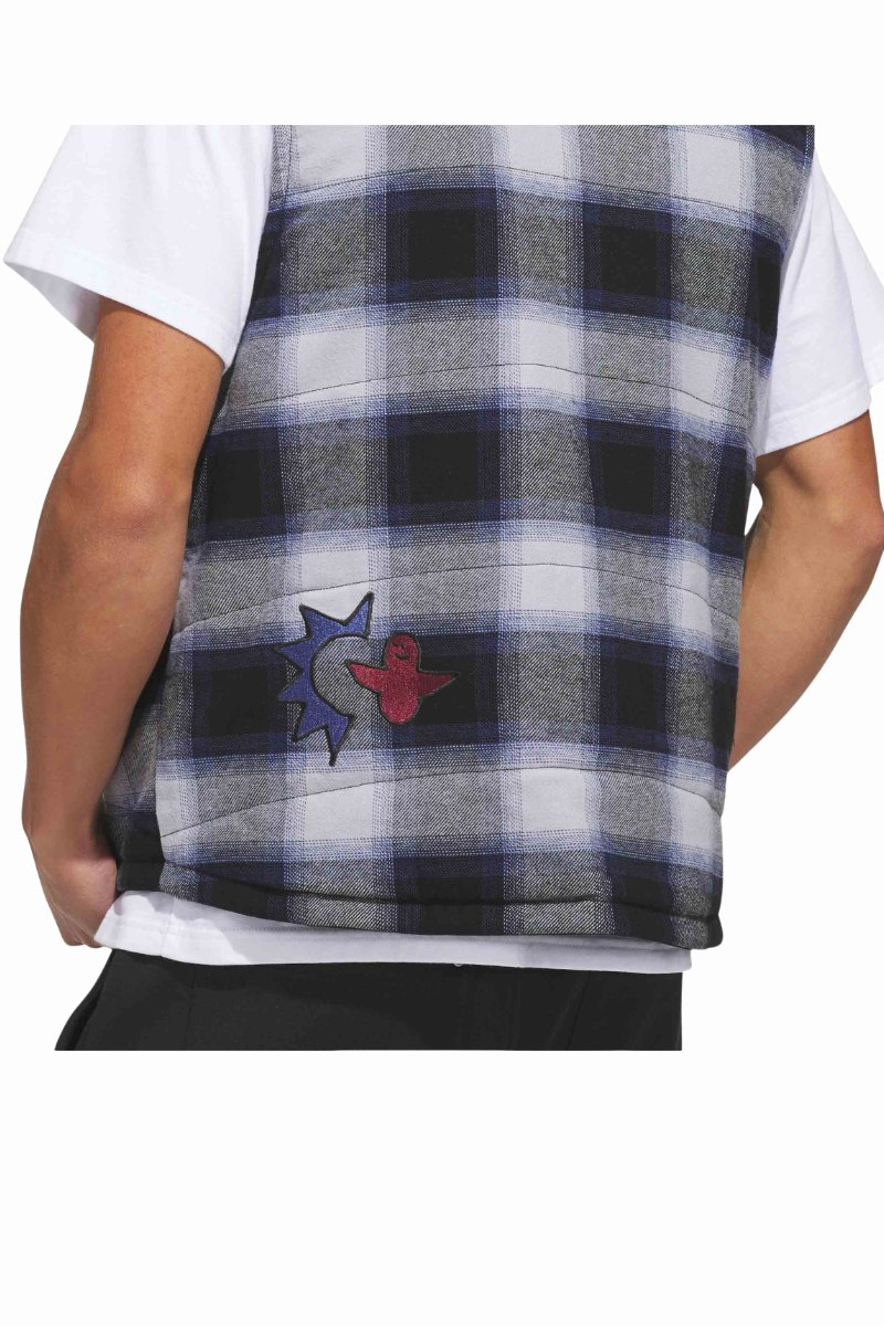 Gilet Adidas Skateboarding Gonz Plaid noir – vue 2
