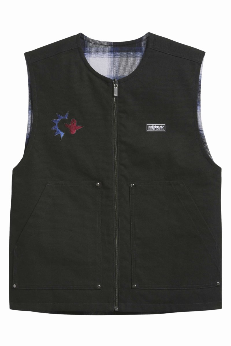 Gilet Adidas Skateboarding Gonz Plaid noir