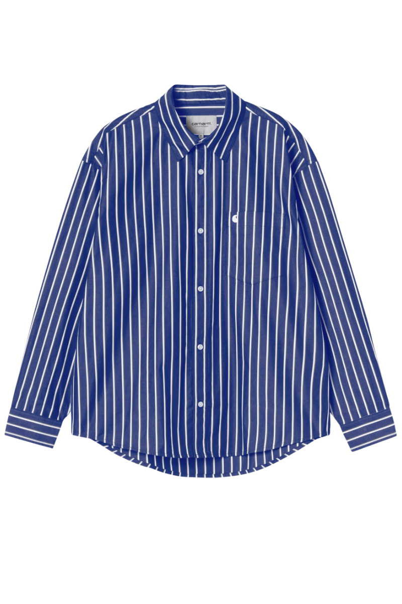 CARHARTT WIP GOWAN SHIRT L/S Lapis / Stripe