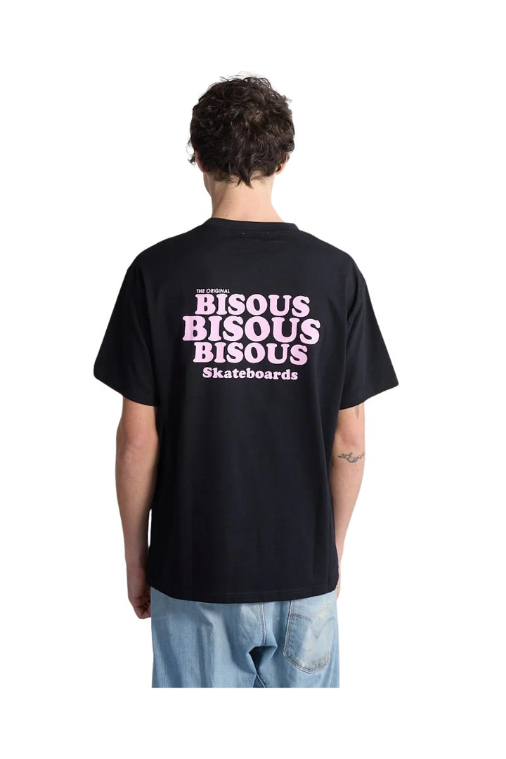 T-shirt Bisous Skateboards Grease noir