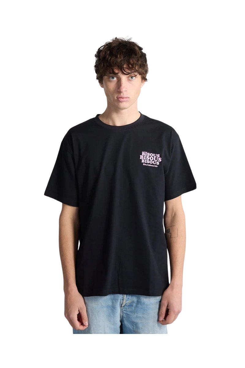 Bisous Skateboards Grease T-Shirt Black – view 2