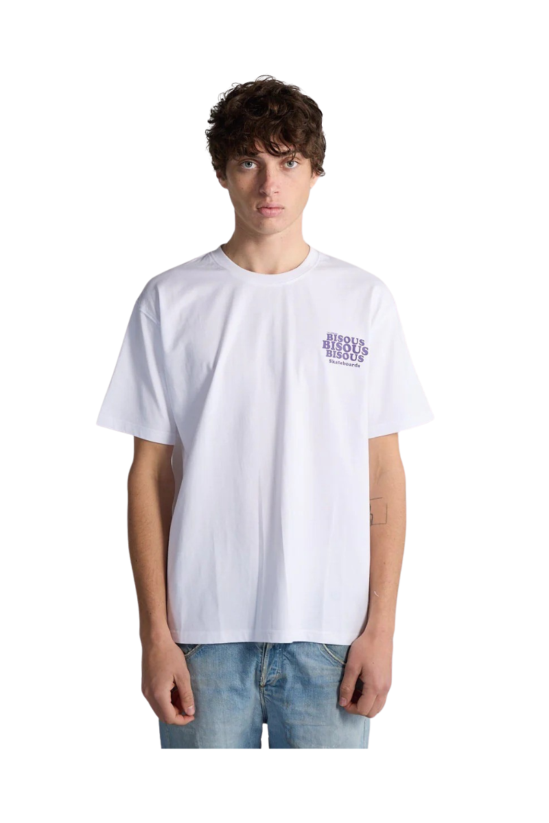 BISOUS SKATEBOARDS GREASE T-SHIRT White