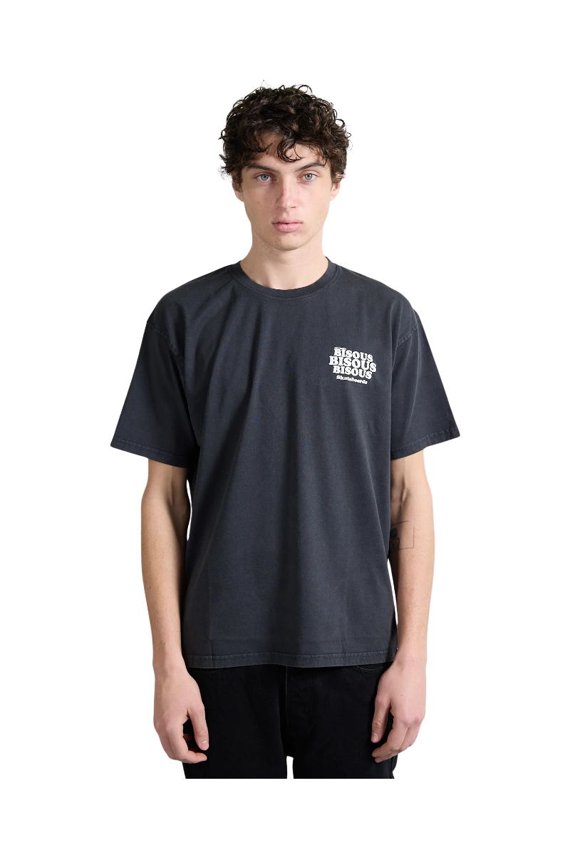 BISOUS SKATEBOARDS GREASE T-SHIRT Anthracite