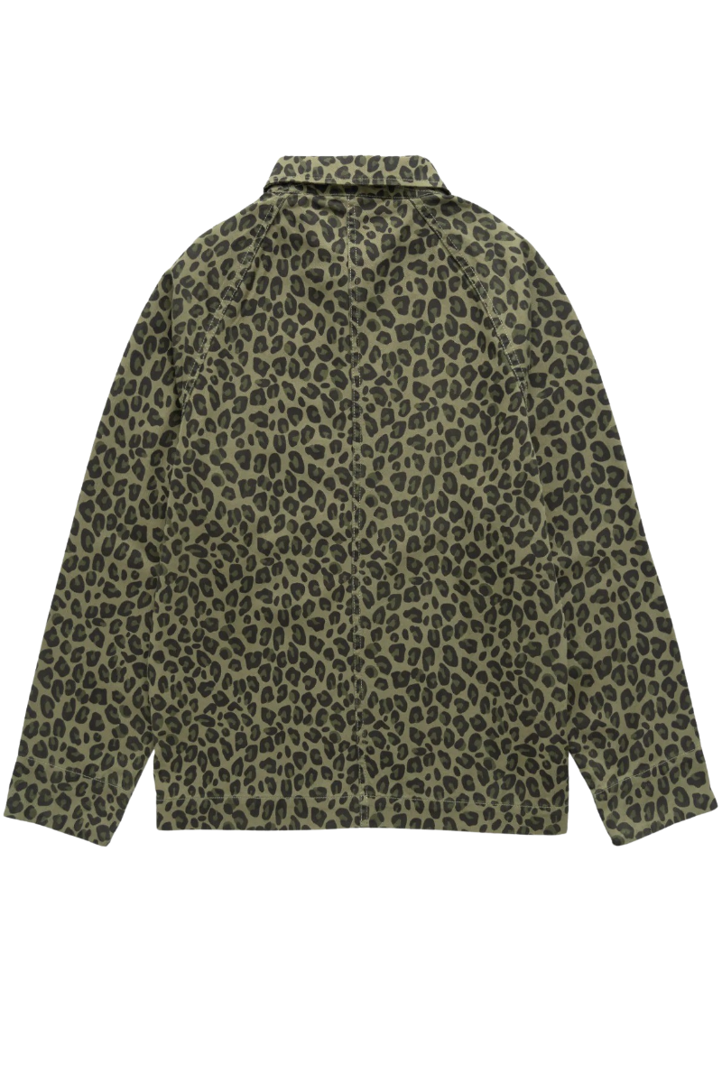 SERVICE WORKS PATTERNED EASY CHEF SHIRT Green Leopard