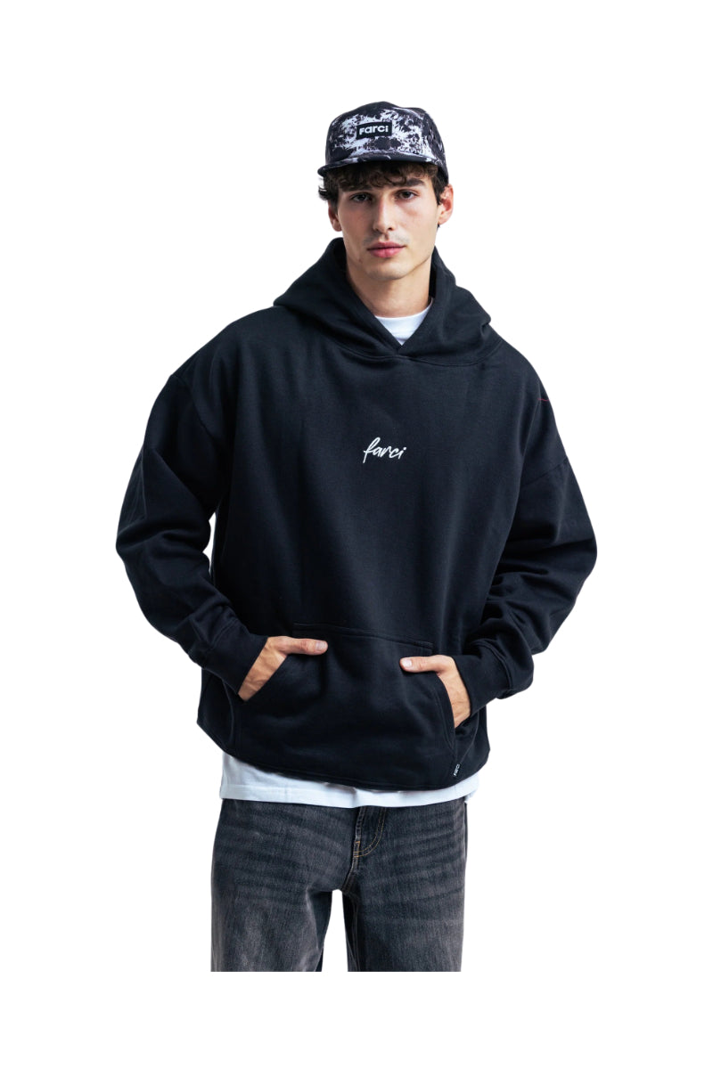Sweat à capuche Farci Gym Tonic noir – vue 4