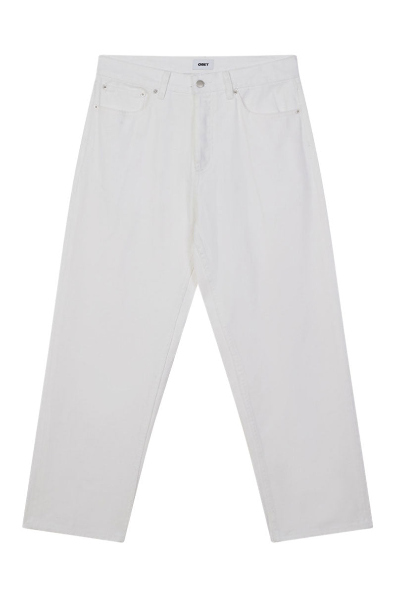 OBEY HARDWORK DENIM PANT White Faded Wash