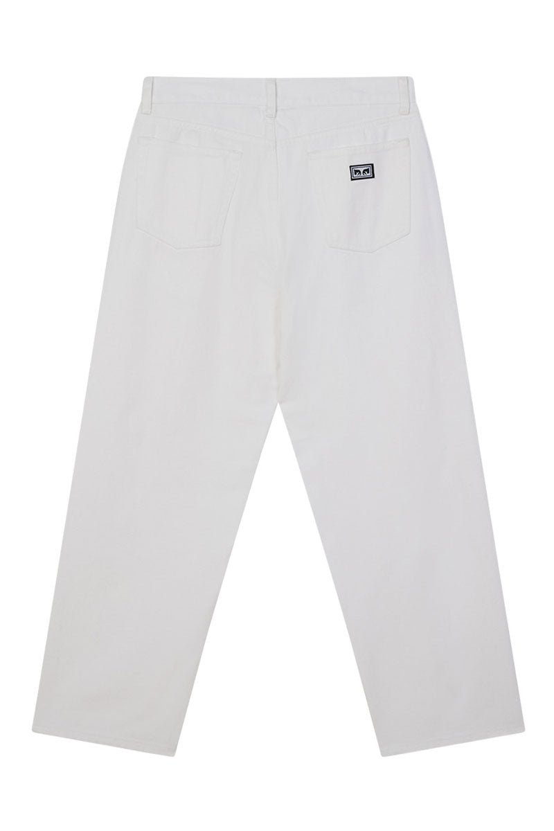 OBEY HARDWORK DENIM PANT White Faded Wash