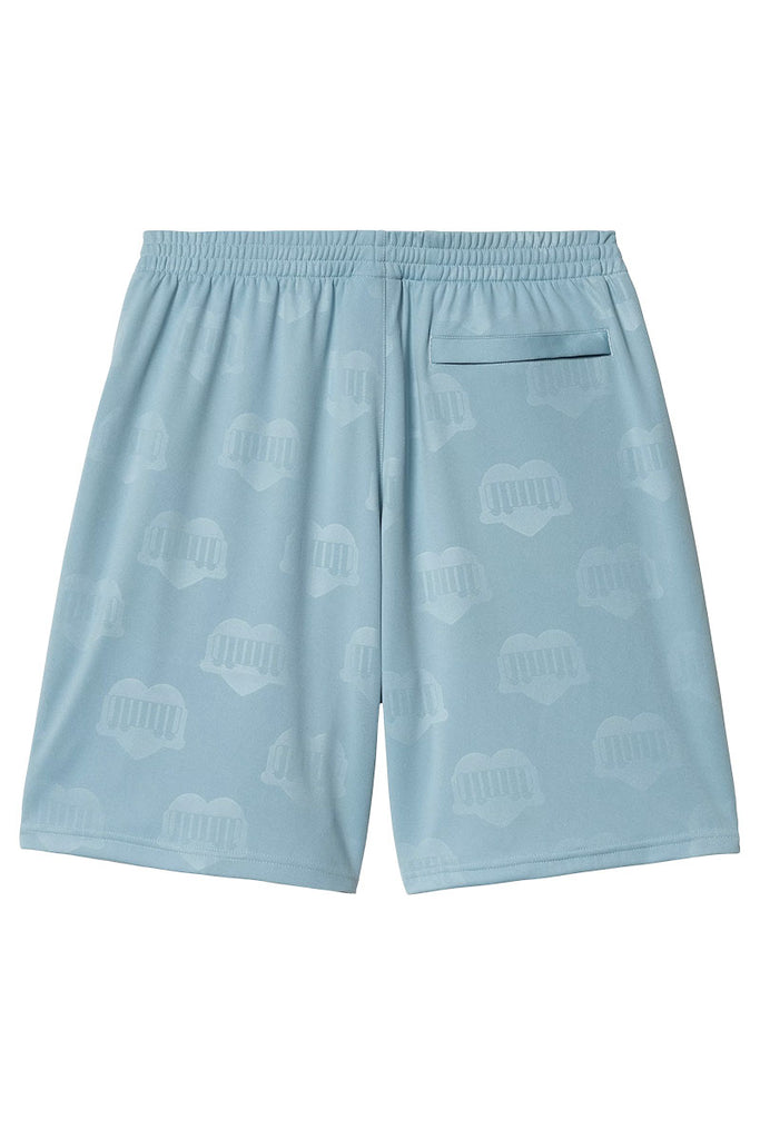 CARHARTT WIP HARTT'S FOOTBALL SHORT Heart Train Jacquard / Bluebird