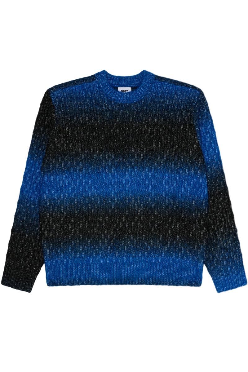 OBEY HAZE GRADIENT SWEATER Blue