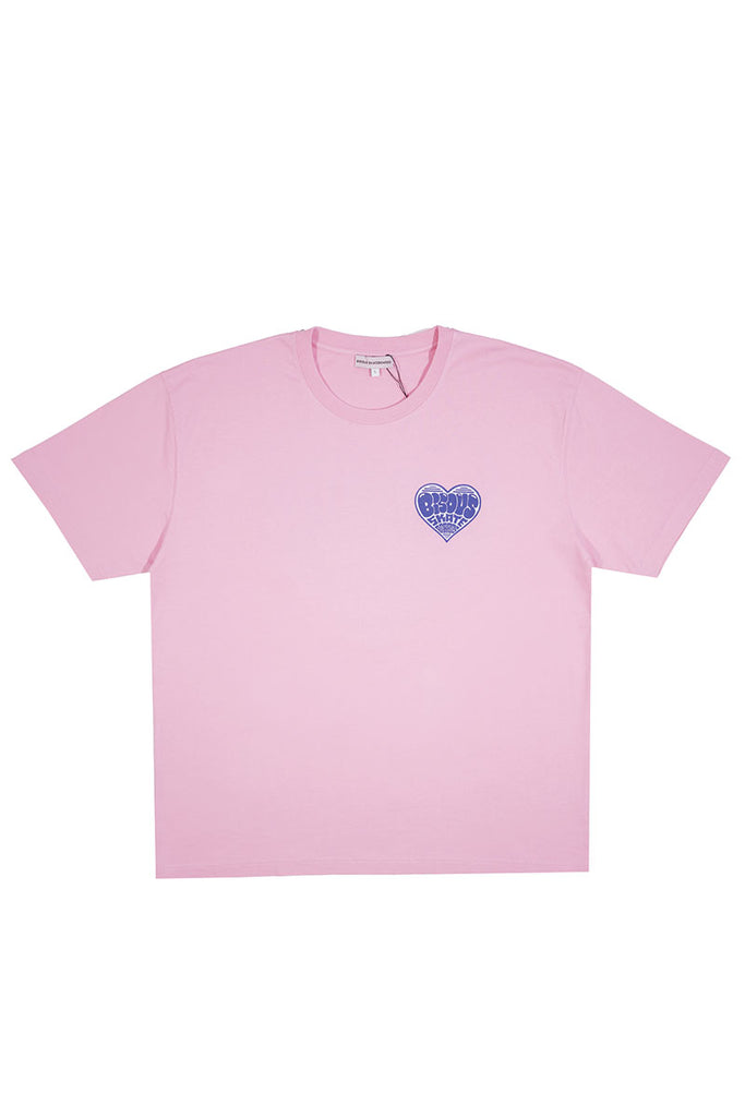 BISOUS SKATEBOARD T-SHIRT HEART Pink