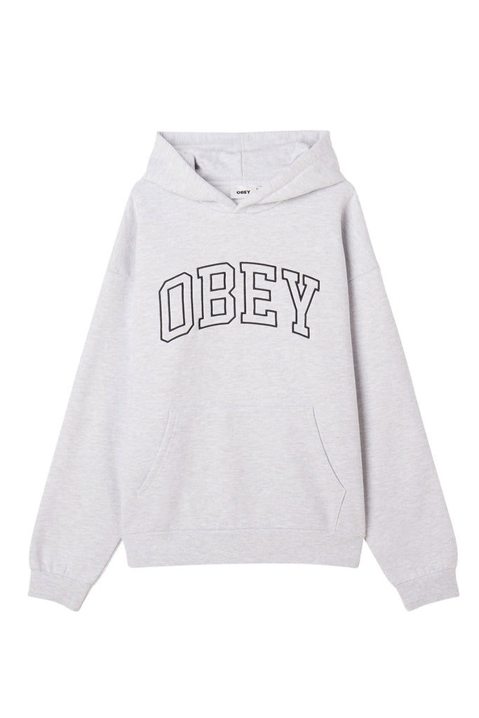 OBEY COLLEGIATE EXTRA HEAVY HOOD II Ash Grey