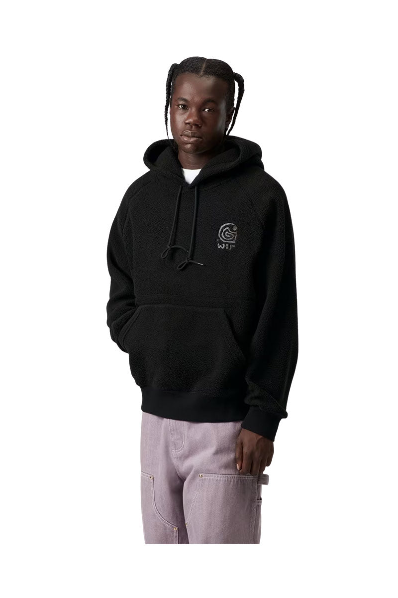 CARHARTT WIP HOODED HELIX SWEAT Black / Porphyry