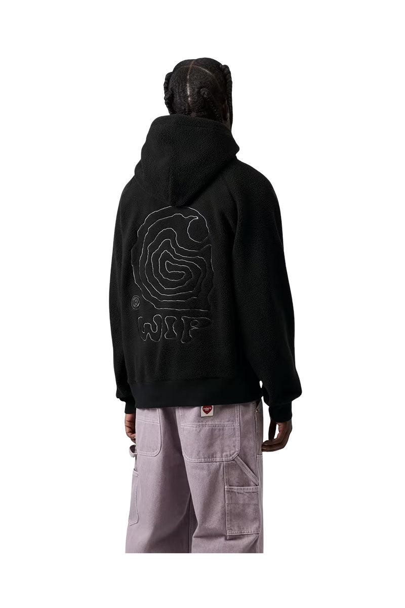 CARHARTT WIP HOODED HELIX SWEAT Black / Porphyry