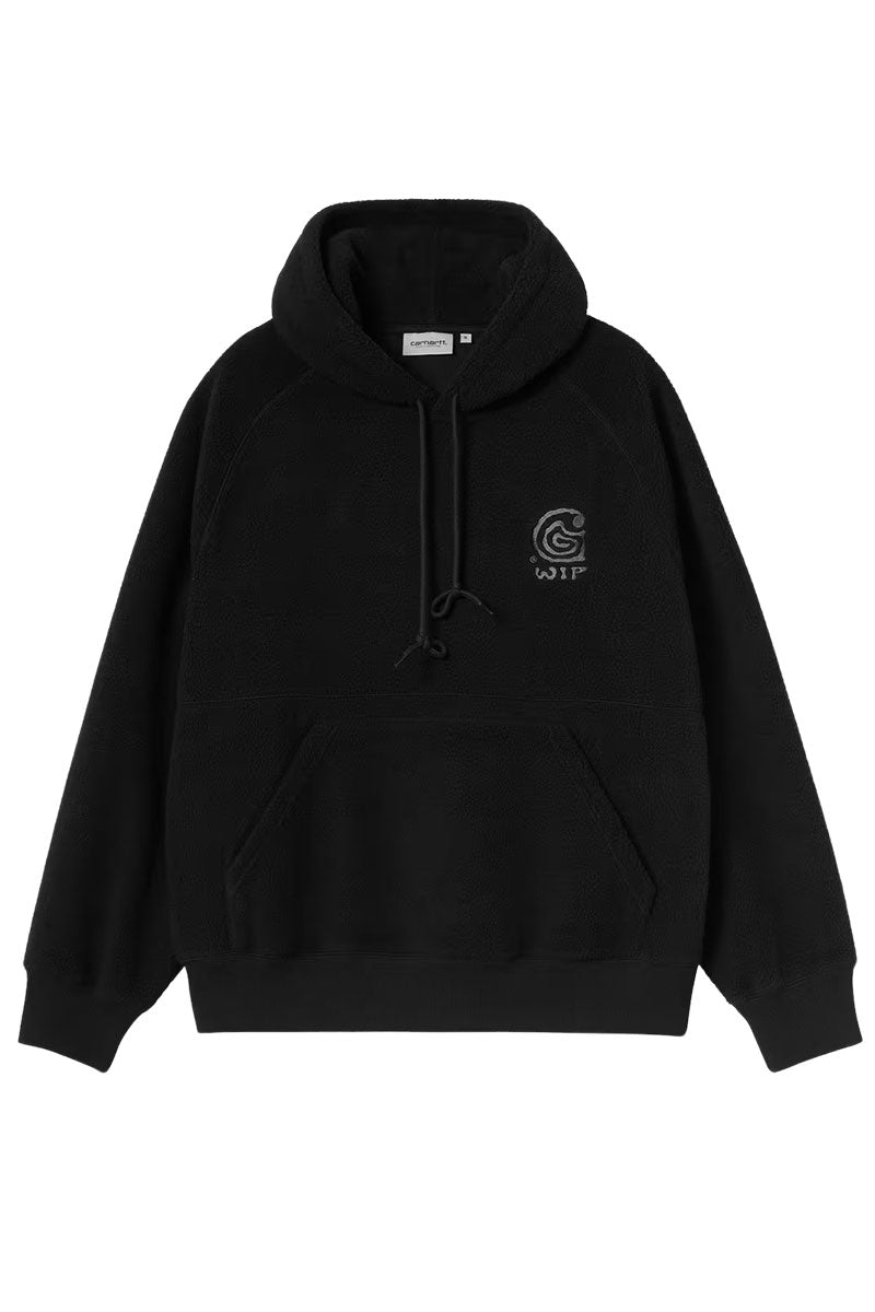 CARHARTT WIP HOODED HELIX SWEAT Black / Porphyry