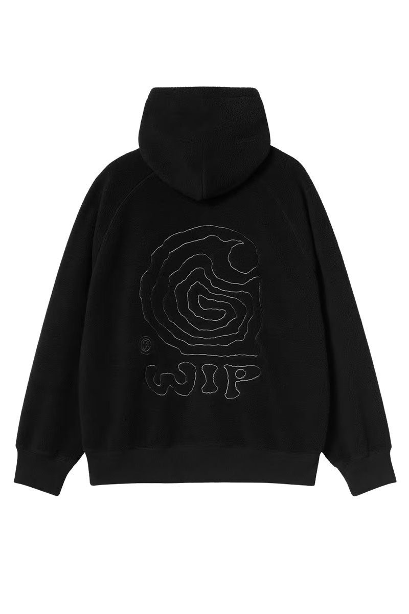 CARHARTT WIP HOODED HELIX SWEAT Black / Porphyry