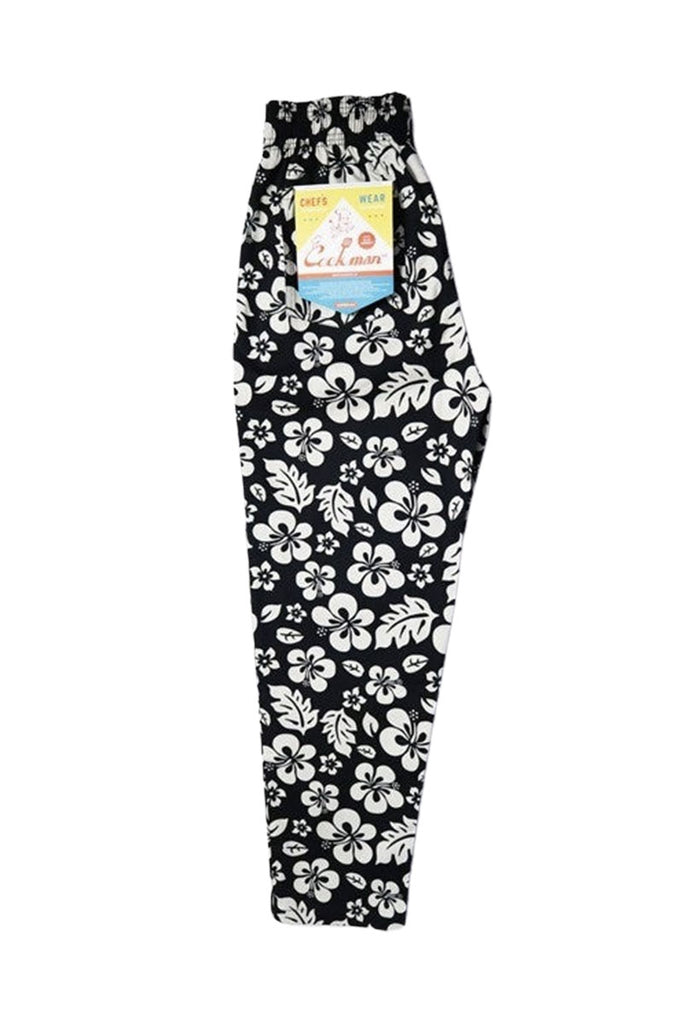 COOKMAN CHEF PANT COW Hibiscus Black