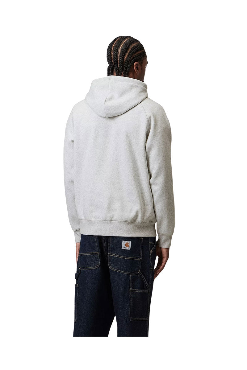 CARHARTT WIP CHASE HOODED SWEAT Ash Heather / Gold