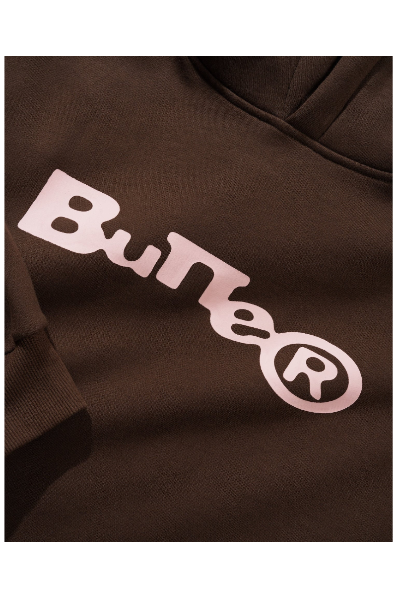BUTTER REGISTERED PULLOVER HOODIE Brown / Pink
