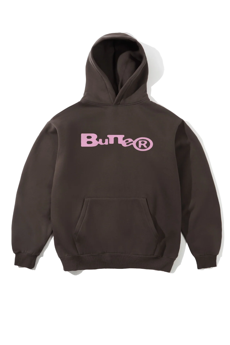 BUTTER REGISTERED PULLOVER HOODIE Brown / Pink