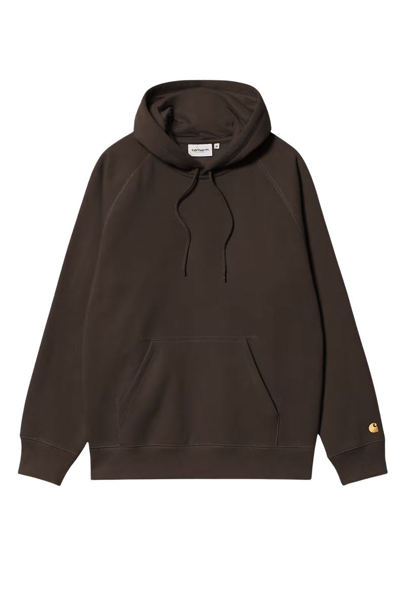 CARHARTT WIP CHASE HOODED SWEAT Tobacco / Gold