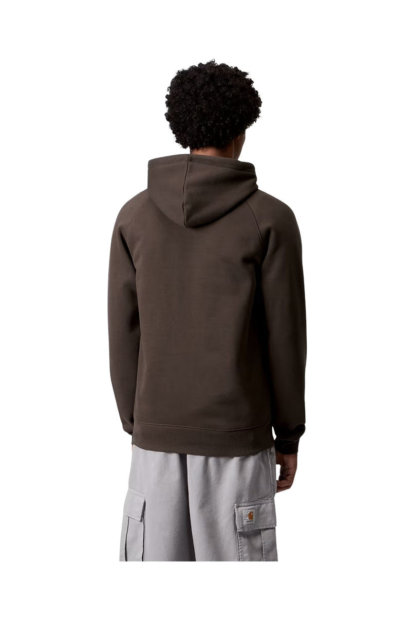 CARHARTT WIP CHASE HOODED SWEAT Tobacco / Gold