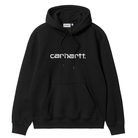 CARHARTT WIP HOODED CARHARTT SWEAT Black / White
