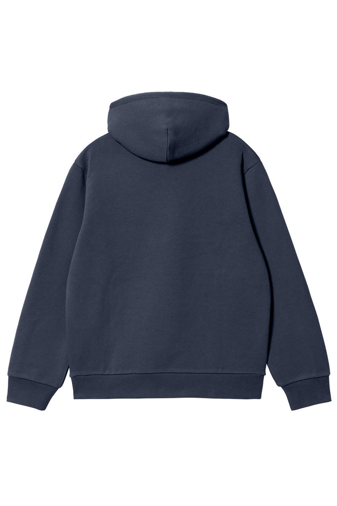 CARHARTT WIP HOODED CARHARTT SWEAT Air Force Blue / Malbec