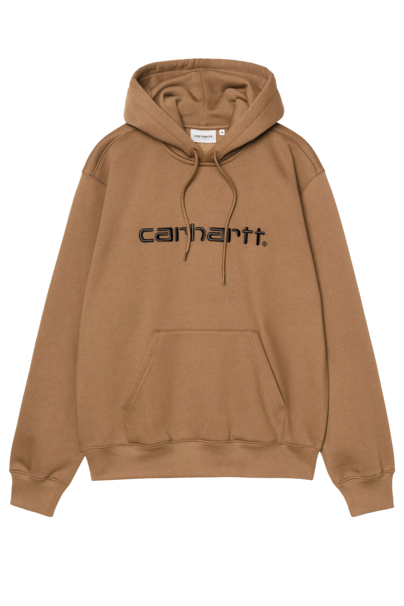 CARHARTT WIP HOODED CARHARTT SWEAT H Brown / Black
