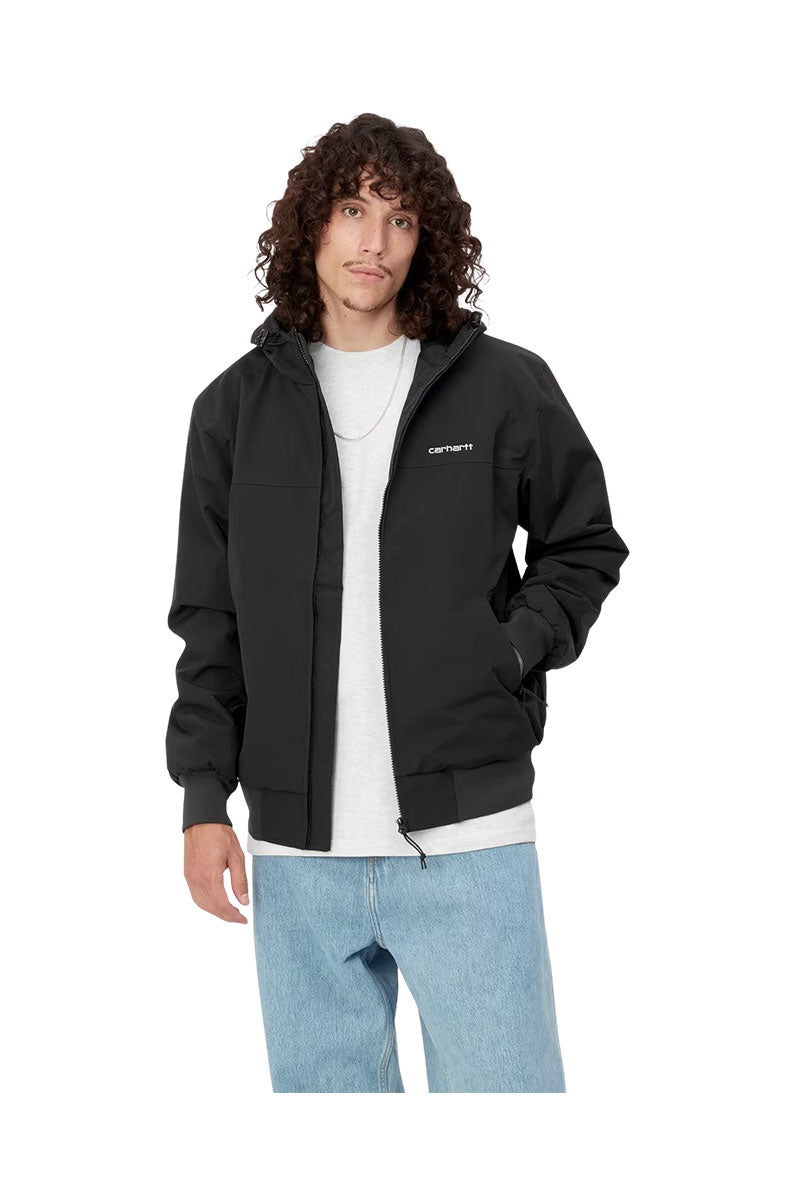 CARHARTT WIP HOODED SAIL JACKET Black / White