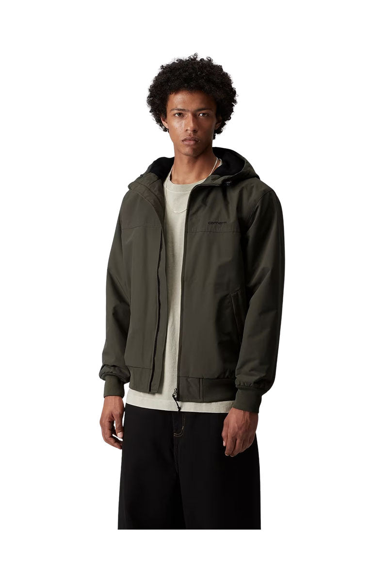 CARHARTT WIP HOODED SAIL JACKET Cypress / Black