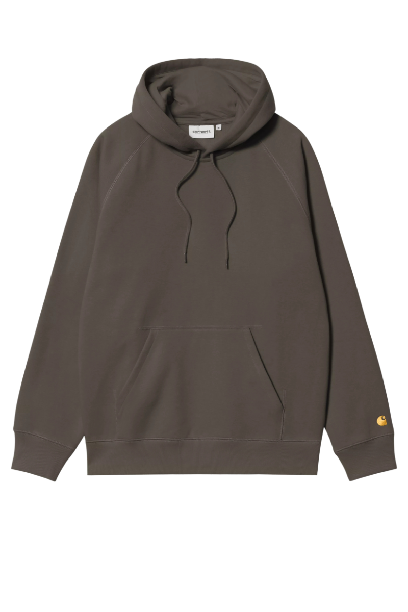 CARHARTT WIP CHASE HOODED SWEAT Shungite / Gold