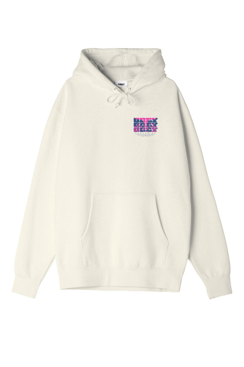 OBEY BRICK BY BRICK HOOD Unbleached