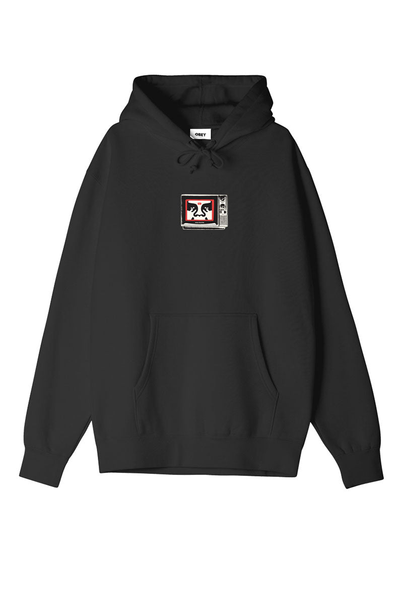 OBEY TV HOOD Black