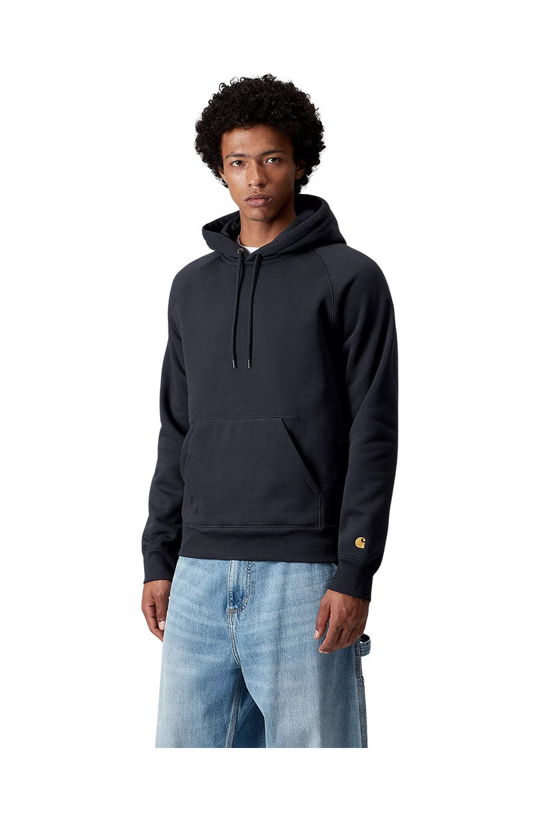 CARHARTT WIP CHASE HOODED SWEAT Dark Navy / Gold