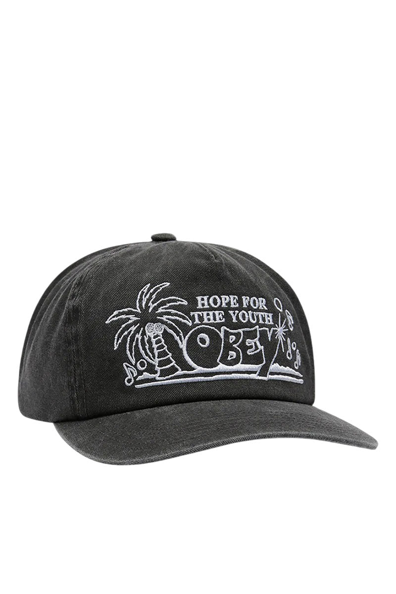 OBEY HOPE 5 PANEL CAP PIGMENT Black