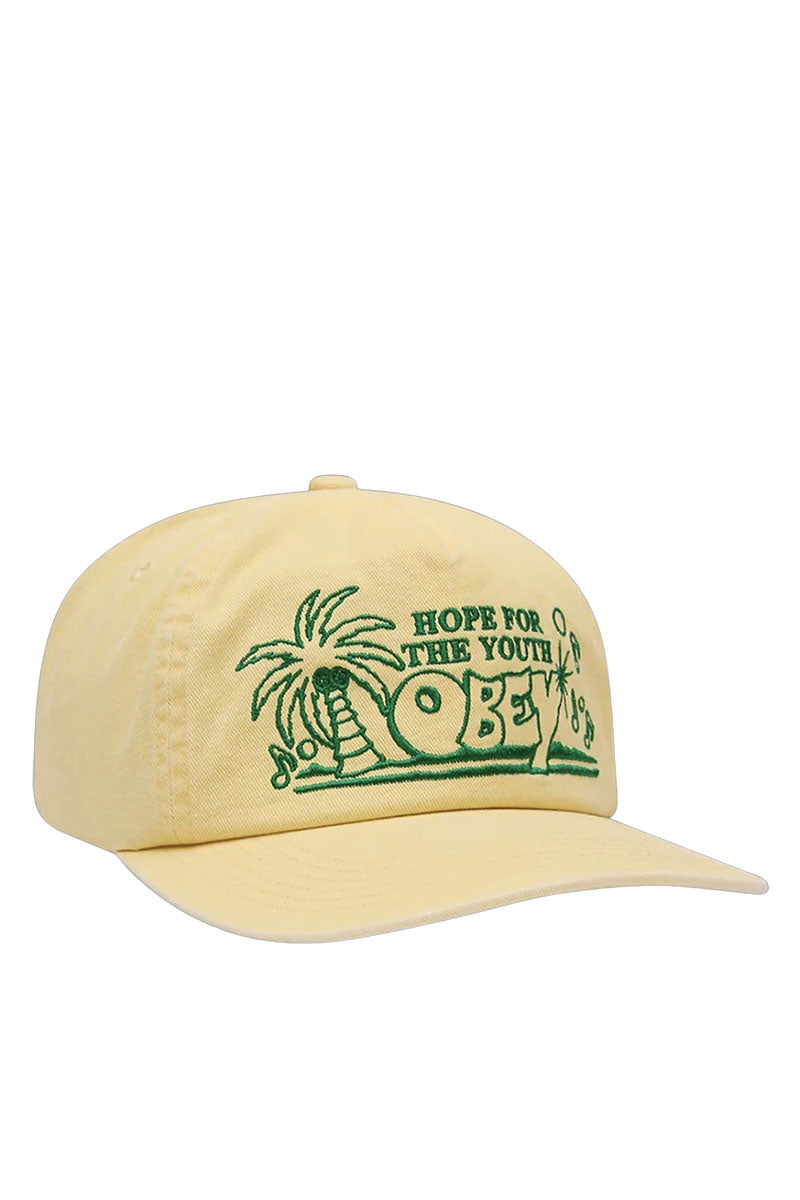 OBEY HOPE 5 PANEL CAP PIGMENT Yellow