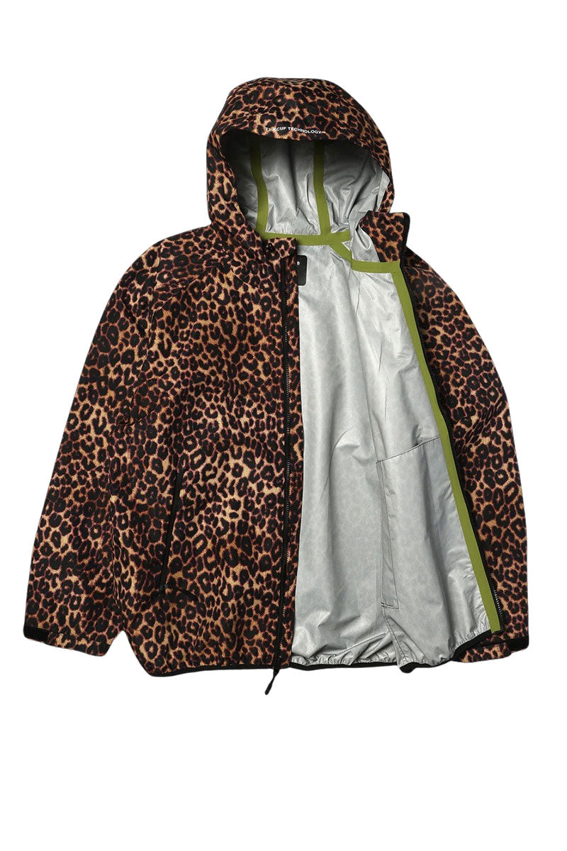 HUF RAINER PRINTED SHELL JACKET Brown