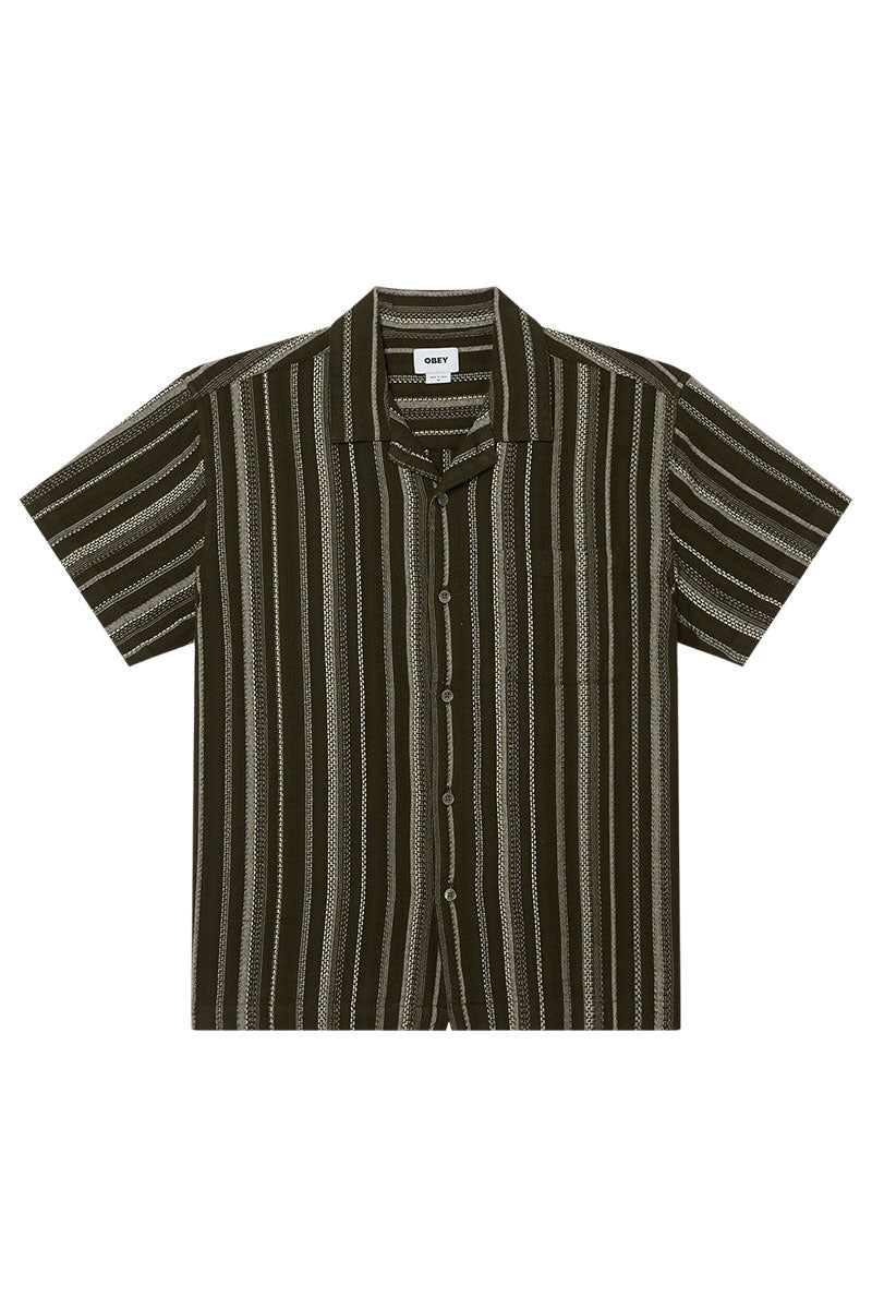 OBEY HUGH WOVEN SHIRT Dark Sage