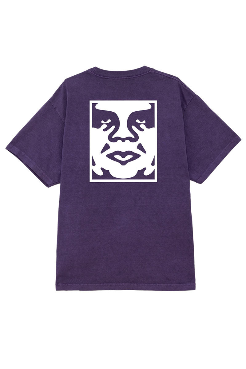 OBEY BOLD ICON FACE T-SHIRT Pigment Imperial Purple
