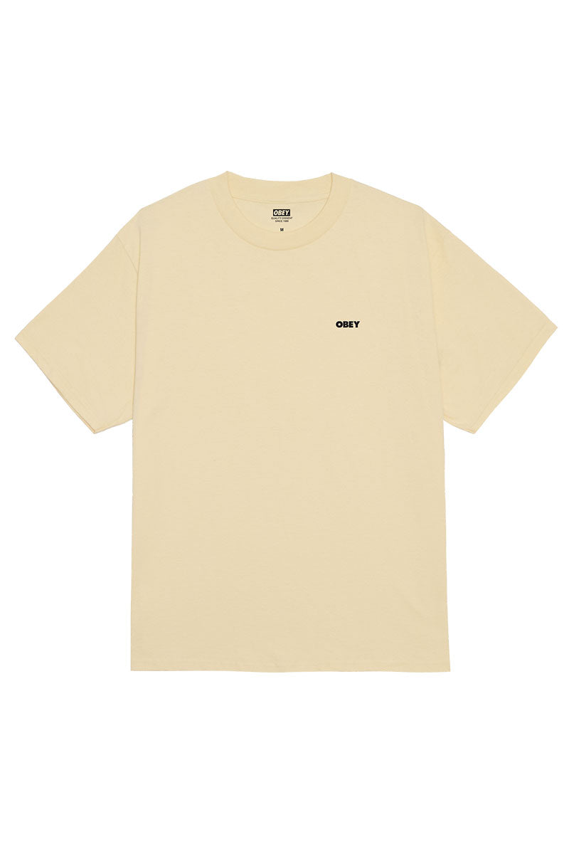 OBEY IN BLOOM T-SHIRT Pale Yellow