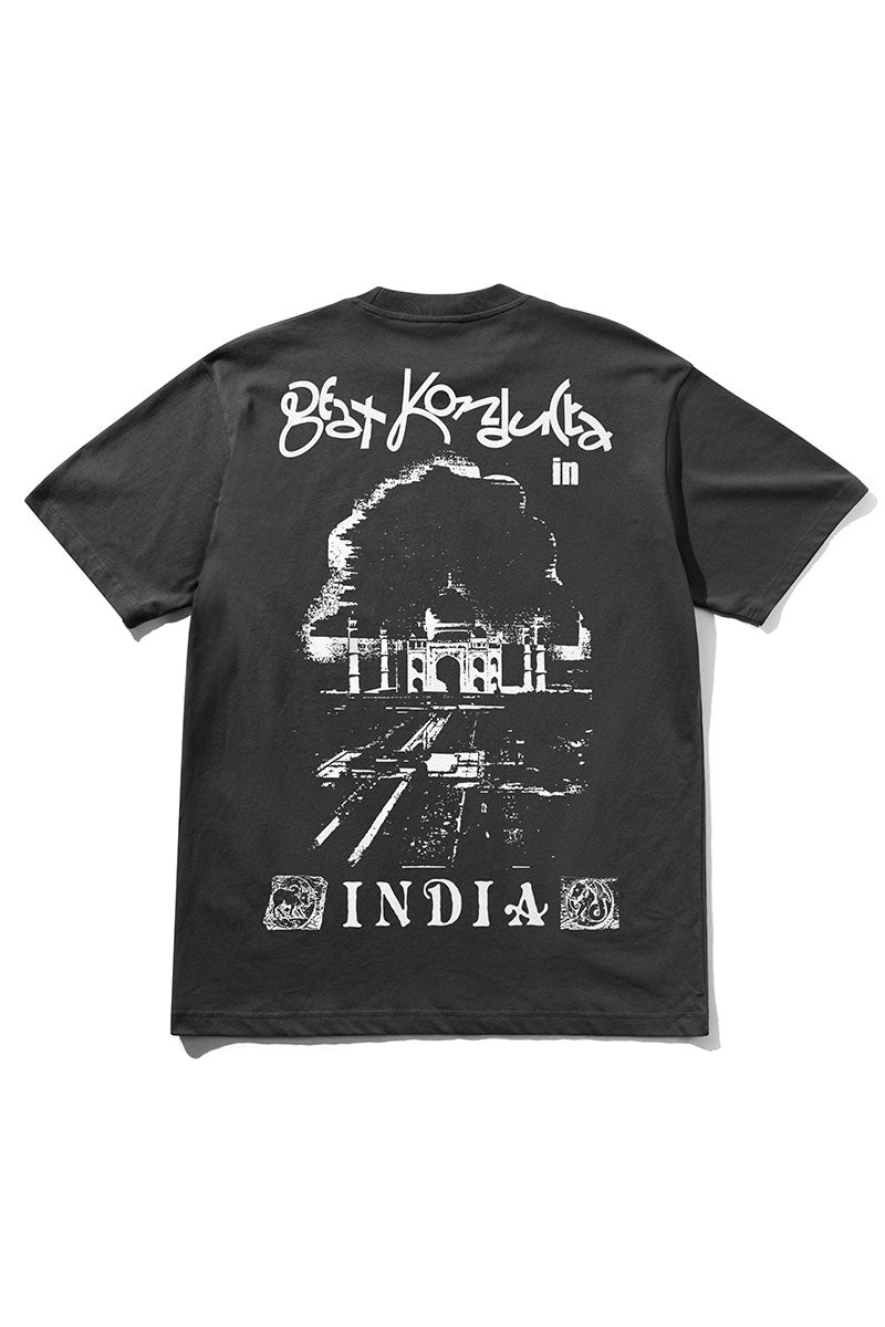BUTTER x MADLIB INDIA T-SHIRT Washed Black