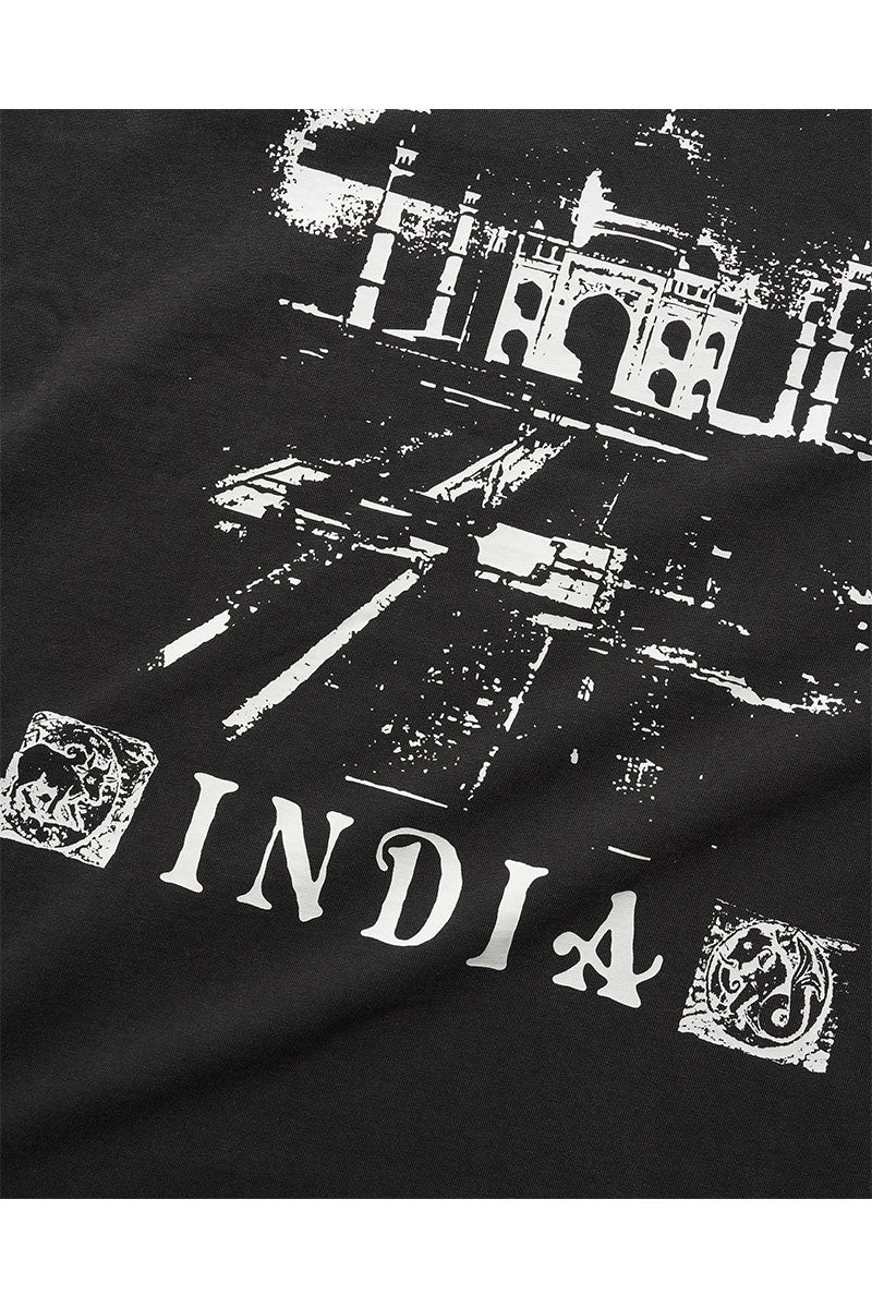 BUTTER x MADLIB INDIA T-SHIRT Washed Black