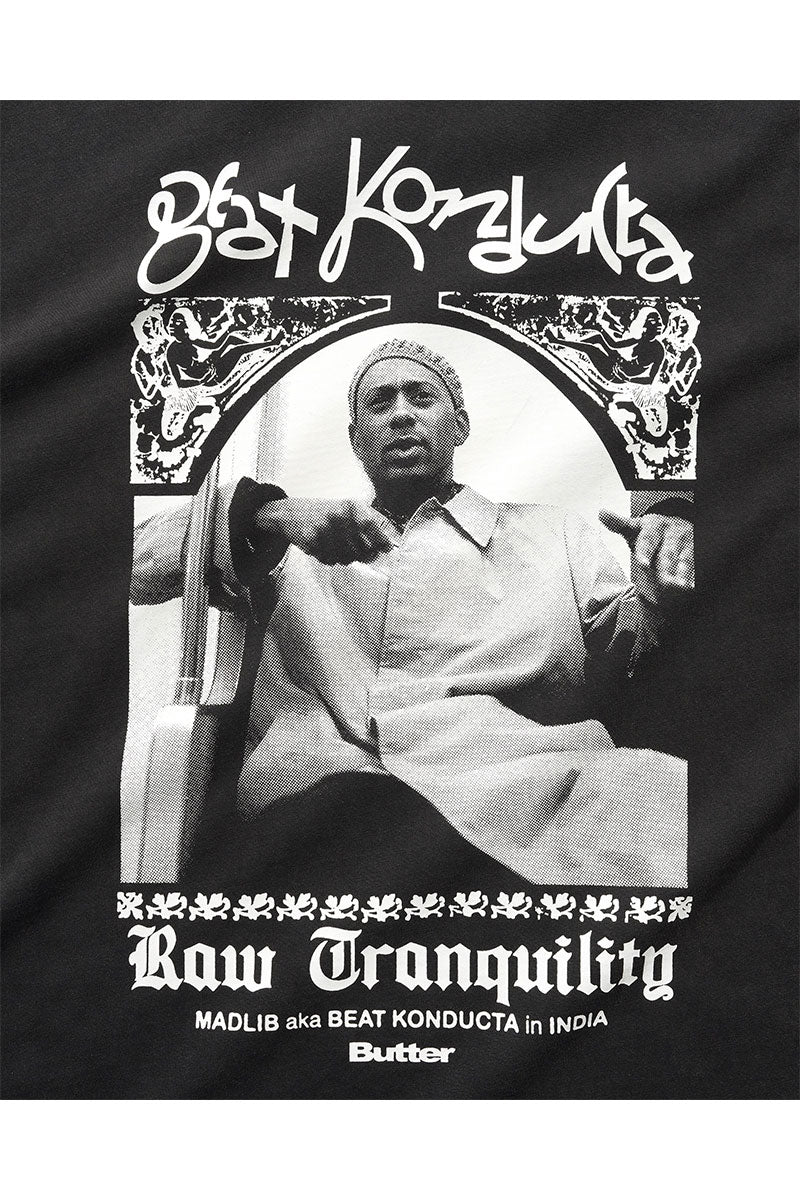 BUTTER x MADLIB INDIA T-SHIRT Washed Black