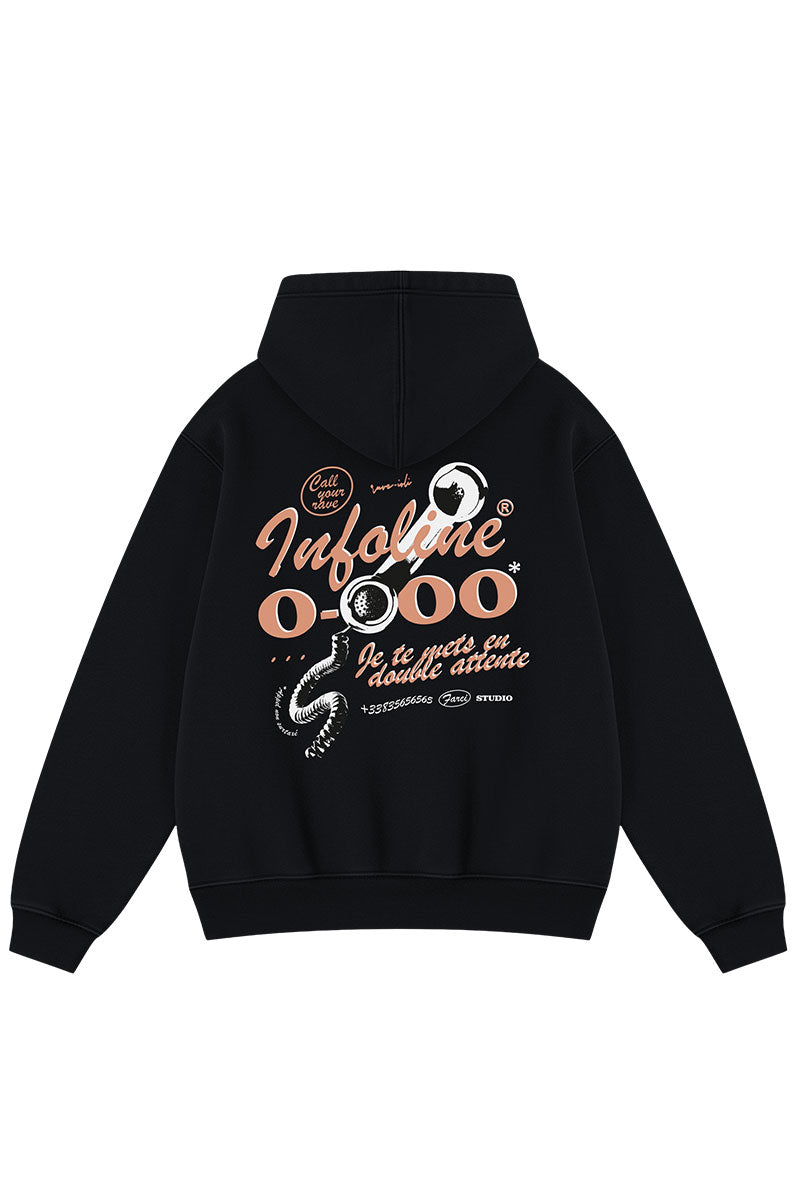 FARCI INFOLINE HOODIE Black