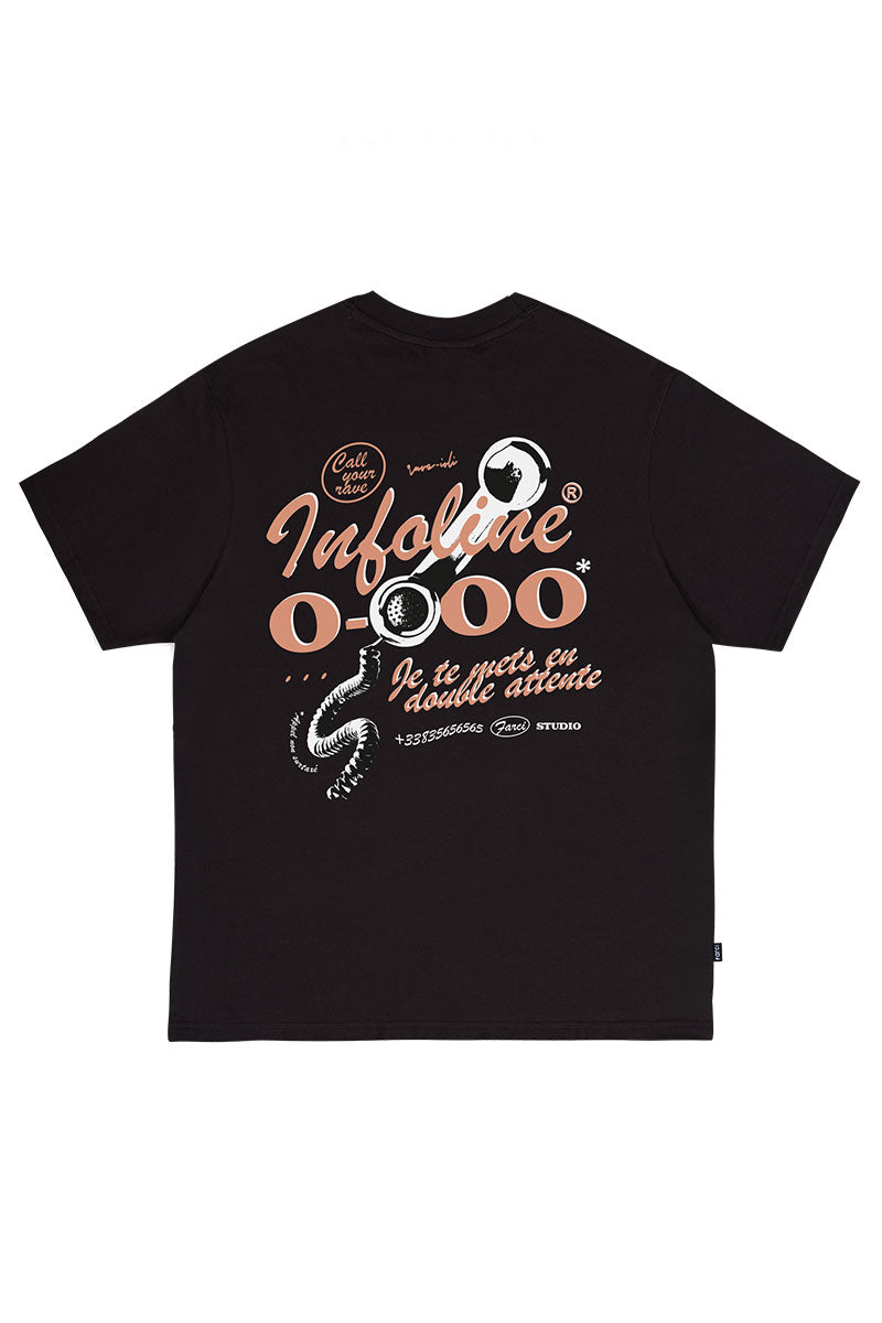 FARCI INFOLINE T-SHIRT Black