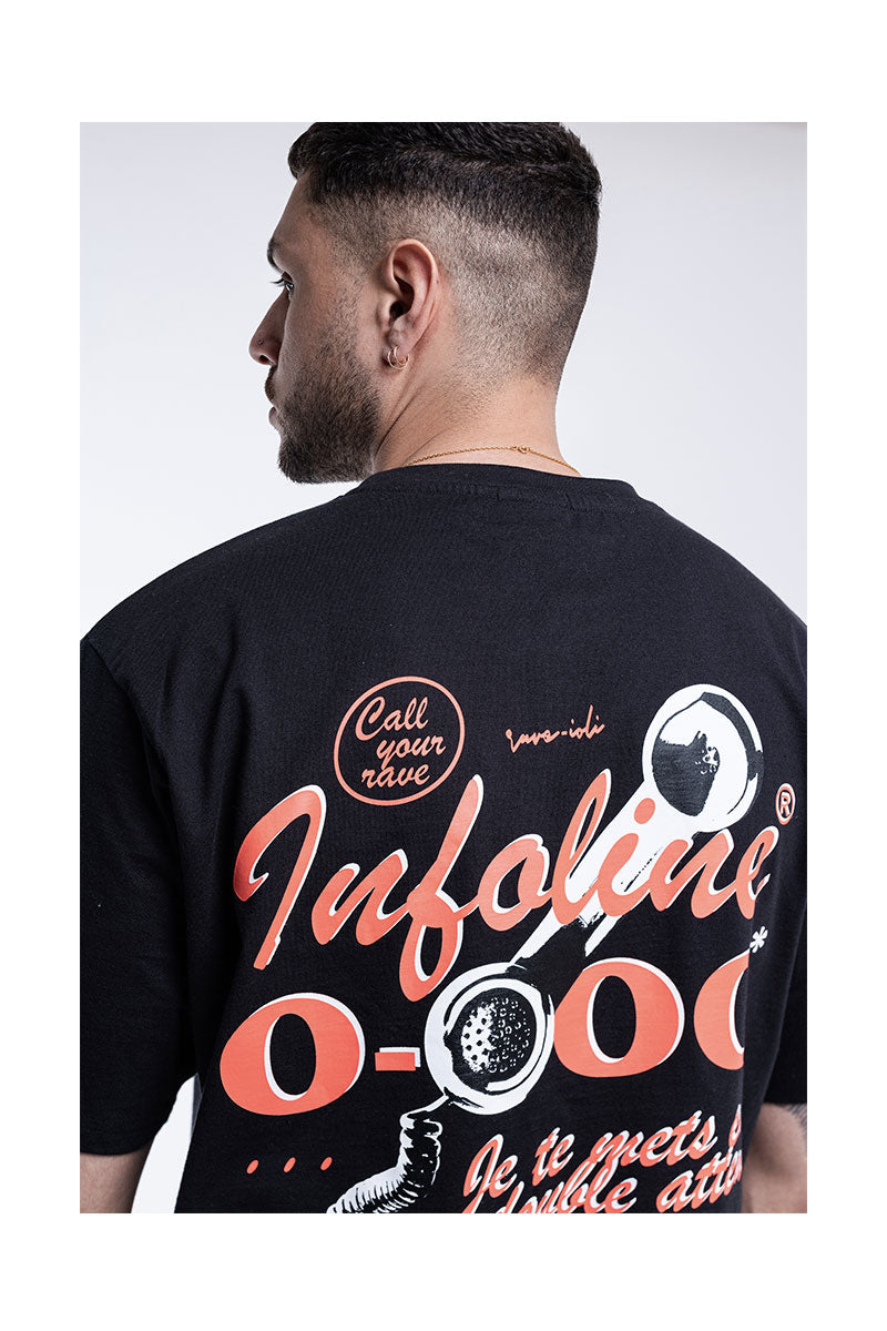 FARCI INFOLINE T-SHIRT Black