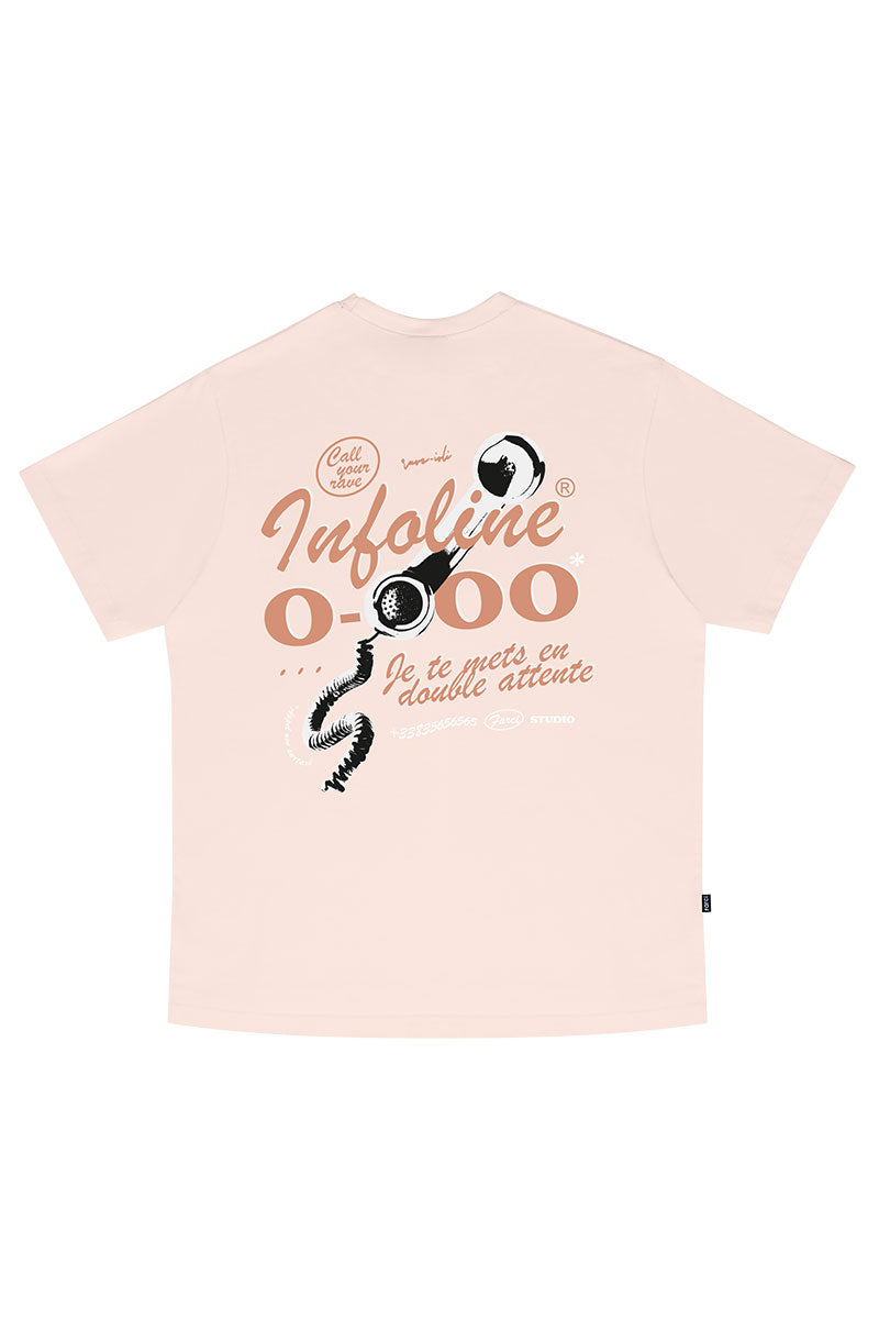 FARCI INFOLINE T-SHIRT Peach